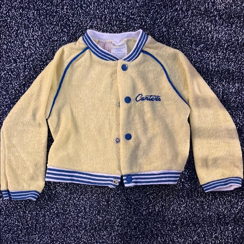 Carter's Yellow Kids Jacket with Blue Accents